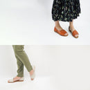 No.3702 Open Toe Flat Shoes