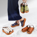 No.8304A Duo-way Strap Wedge Sandal