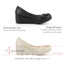 No.3088 Stable Heel Metal Buckle Pumps