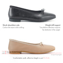 No.RP262 Square Toe Ribbon Leather Pumps