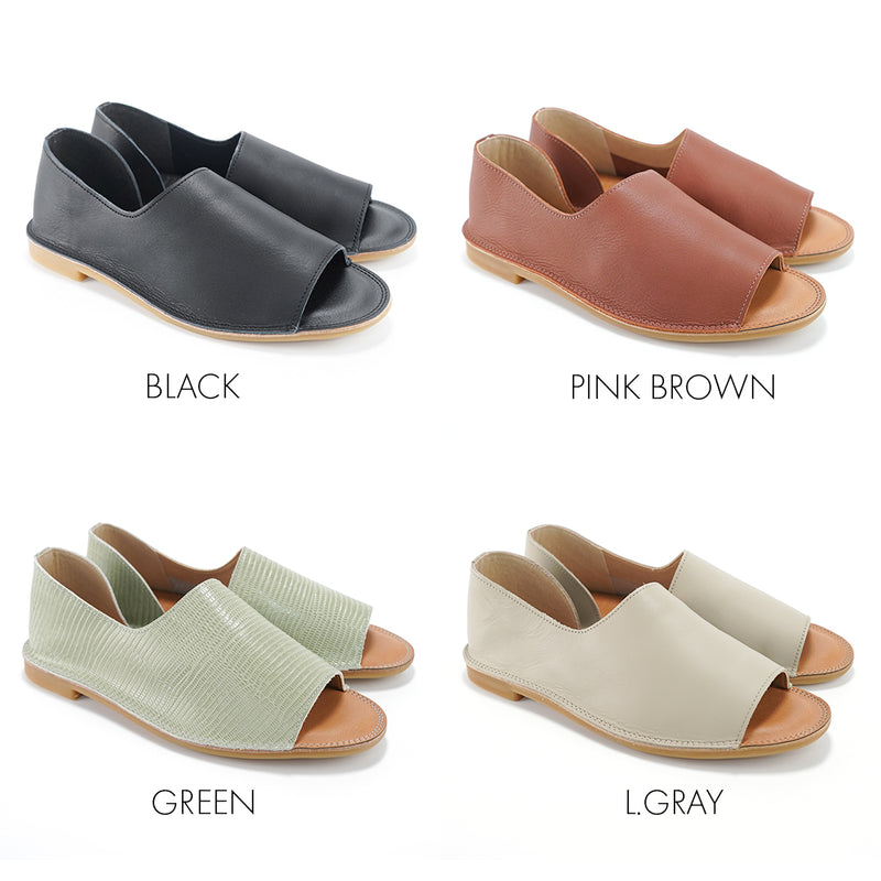 No.RP502 Side Open Out-Stitch Sandal