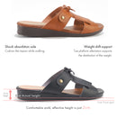 No.1845 Fringe Flat Slip-On Sandal