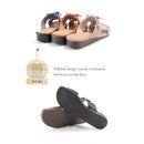 No.1845 Fringe Flat Slip-On Sandal