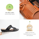 No.1845 Fringe Flat Slip-On Sandal