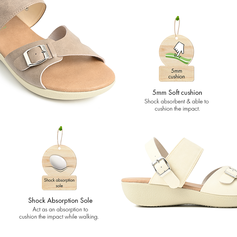 No.1853 Duo-way Strap Wedge Sandal