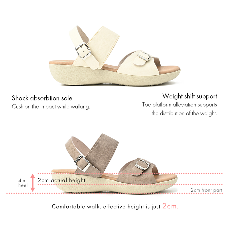 No.1853 Duo-way Strap Wedge Sandal