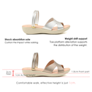 No.1855 Duo-way Strap Wedge Sandal