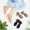 No.2038 Cross Belt Ankle Strap Sandal