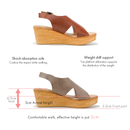 No.2039 Wedge Back Band Sandal