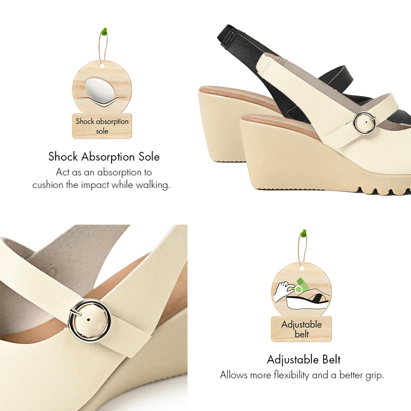 No.2050 Elegance Lift Wedge Sandal