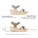 No.2052 Grace Strappy Wedge Sandals