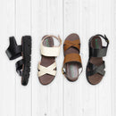 No.2082 Wavy Sole Cross Belt Sandal