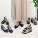 No.3075 Stable Heel Blink Ribbon Pumps