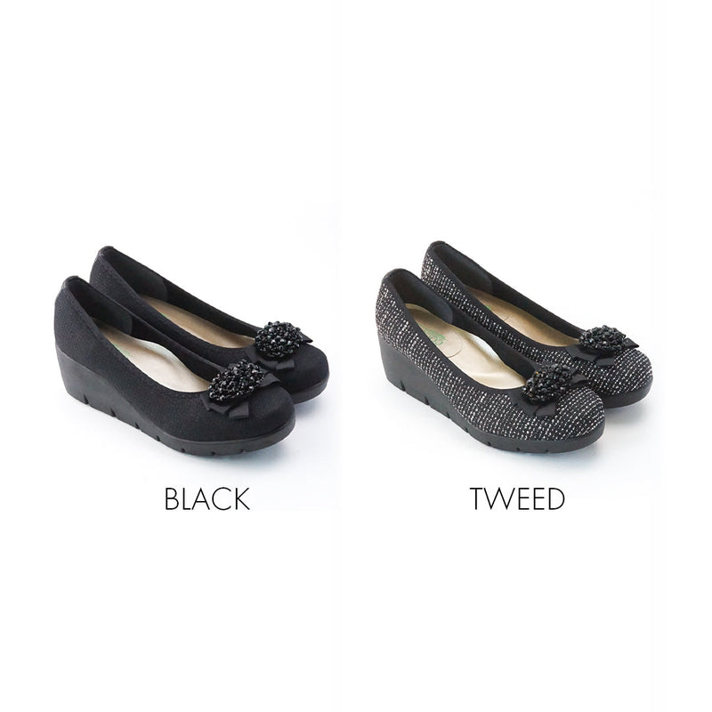 No.3075 Stable Heel Blink Ribbon Pumps