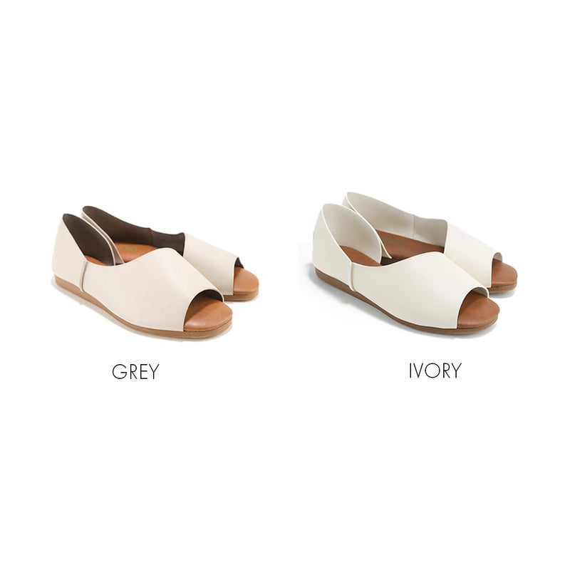 No.3702 Open Toe Flat Shoes