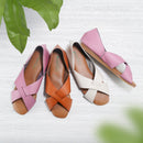 No.3704 Open Toe Cross Belt Shoes