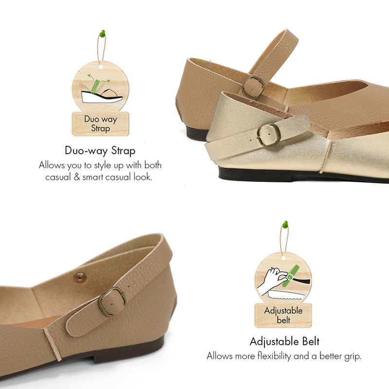 No.3707 Open Toe Flat Shoes