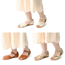 No.3708 Open Toe Flat Shoes