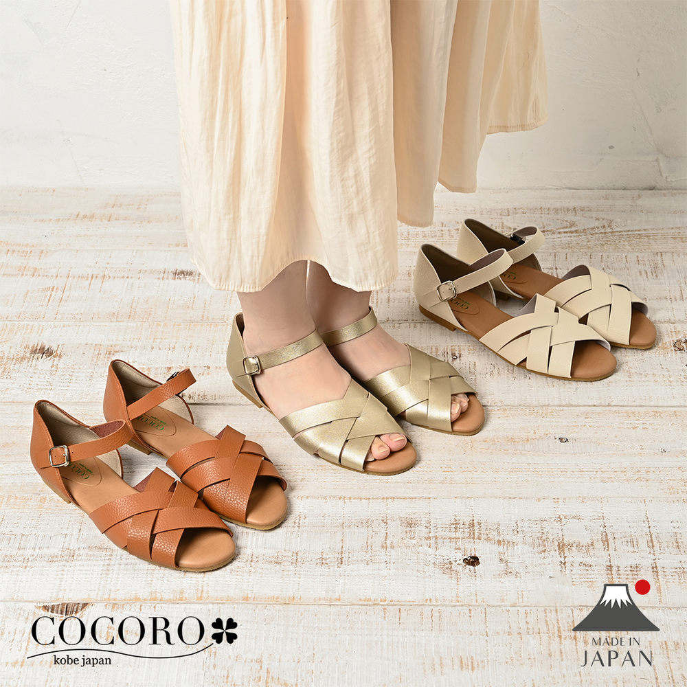 No.3708 Open Toe Flat Shoes