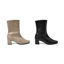 No.4011 Chunky Heel Side Zip Boots