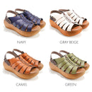 No.8304A Duo-way Strap Wedge Sandal