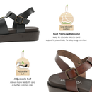 No.8314A Foot Print Insole Comfort Sandal