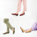 No.8616A V Cut Upper Flat Pumps