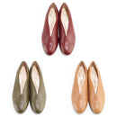 No.8616A V Cut Upper Flat Pumps