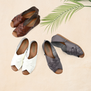 No.3710 Open Toe Flat Shoes