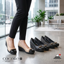 No.3094 Elegant Chain Cap Toe Pumps