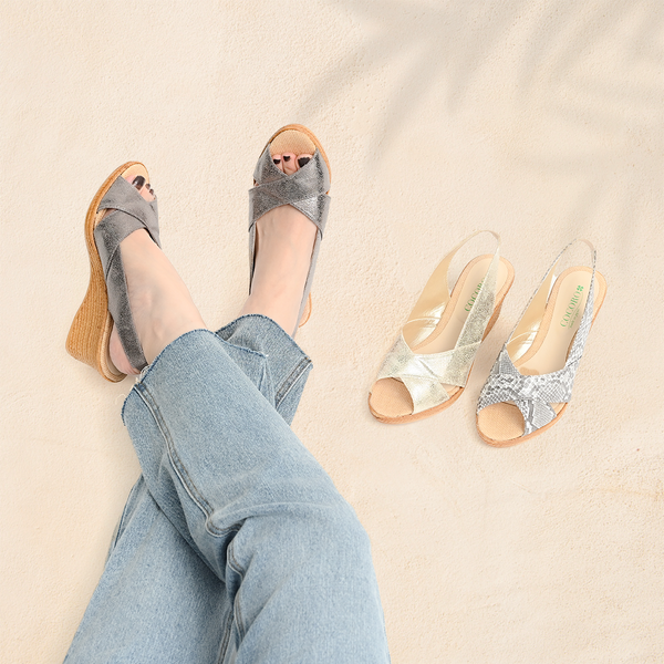 No.1858 CrossLoom Wedge Sandal