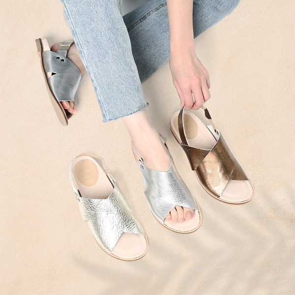 No.4801 Arch Cushion Leather Cross Sandal