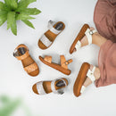 No.8305A Flower Cut Wedge Sandal