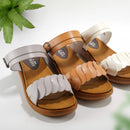 No.8305A Flower Cut Wedge Sandal