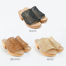 No.1839 Mesh Cover Slip-On Sandal