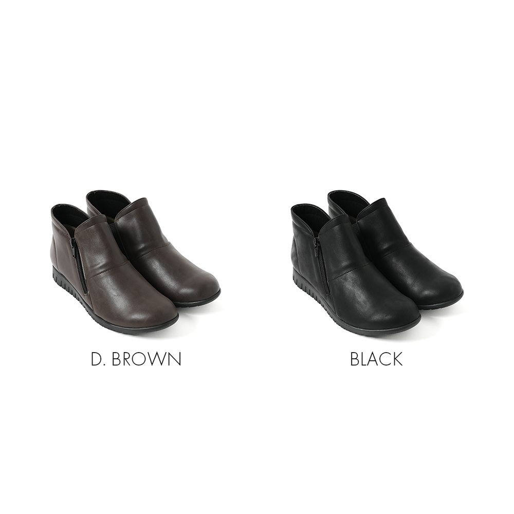 No.4007 Easy Zip Short Boots