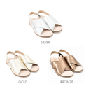 No.4801 Arch Cushion Leather Cross Sandal