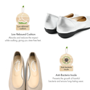 No.7004A Stretch Fit Flat Pumps