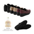 No.3090 Stable Heel Metal Buckle Pumps