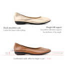 No.7004A Stretch Fit Flat Pumps