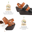 No.8312A Foot Print Insole Comfort Sandal