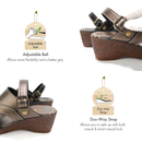 KANSAI No.M2000 Duo-Way Strap Wedge Sandal