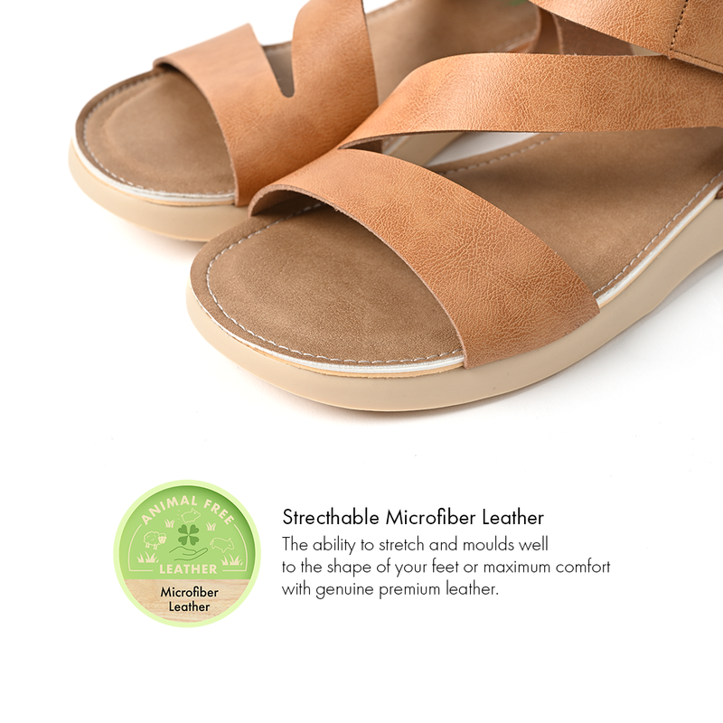 No.2047 Ankle Support Belt Wedge Sandal