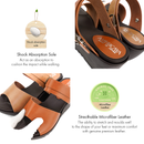 No.8312A Foot Print Insole Comfort Sandal