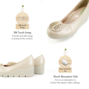 No.3088 Stable Heel Metal Buckle Pumps