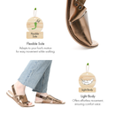 No.4801 Arch Cushion Leather Cross Sandal