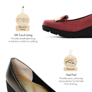 No.3089 Stable Heel Metal Buckle Pumps