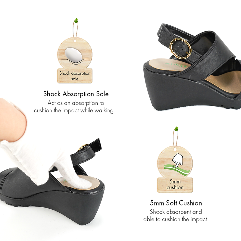 No.2048 In-step Cover Wedge Sandal