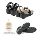 No.2056 Flexible Stretch Wavy Sole Sandals