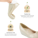 No.3088 Stable Heel Metal Buckle Pumps